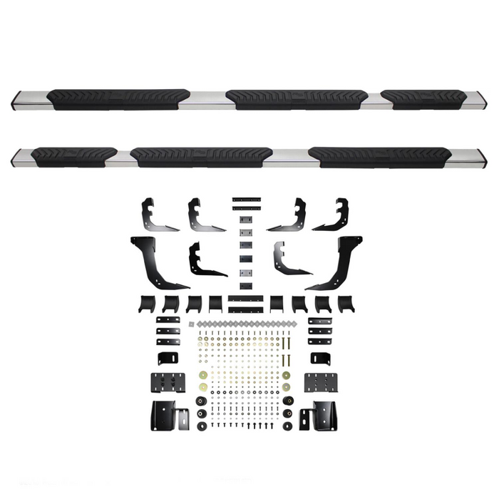 Westin R5 M-Series Wheel to Wheel Step Nerf Bars Polished Stainless Steel 5 in. For Quad Cab Model 28-534730