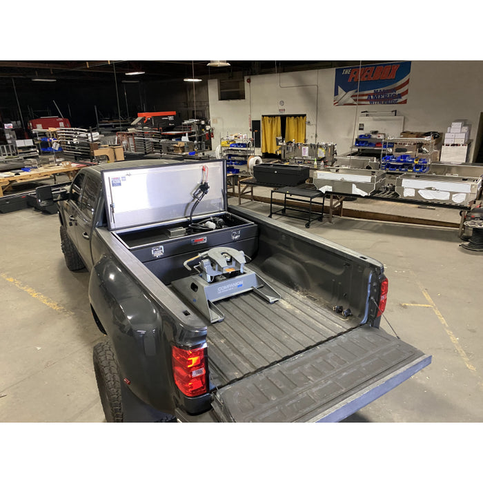 The FuelBox Tank and Tool Box Combo 87 Gallon Smooth Spray Liner Finish Model FTC90MS