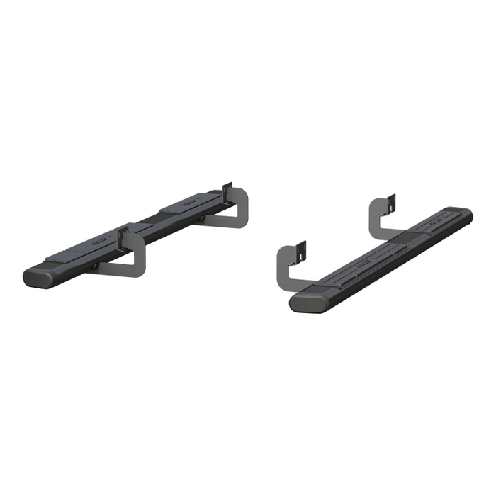 ARIES 6" x 75" Black Aluminum Oval Step Nerf Bars Model 4445018