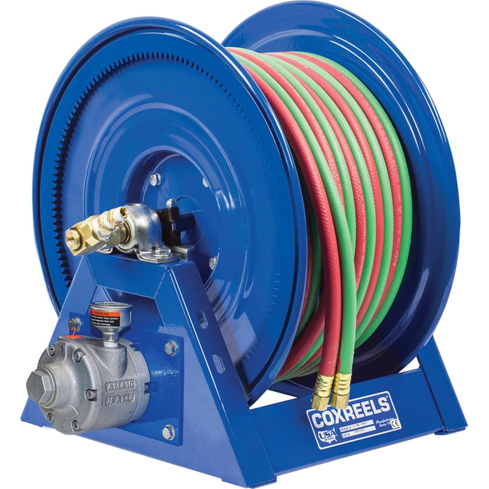 Coxreels 1275W Series Air Motorized Welding Dual Hose Reel 3/8 in. x 150 ft. oxy-acet Model 1275W-3-150-A