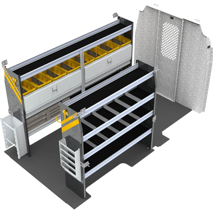 Ranger Design Electrician Van Shelving Package for Ford Transit Mid Roof 148" Wheelbase Model FTM-11