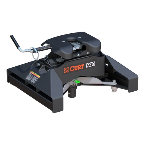 CURT Q20 5th Wheel Hitch, 20,000 lbs, Select Nissan Titan XD, 8-Foot Bed Puck System Model 16075