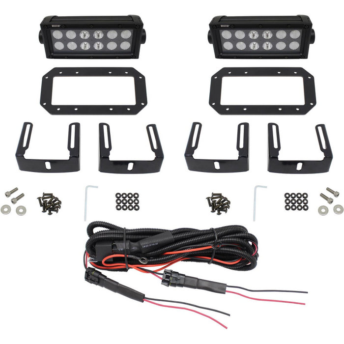 Westin HDX Flush Mount B-FORCE LED Light Kit 6 in. LED Light Bars Model 57-0025