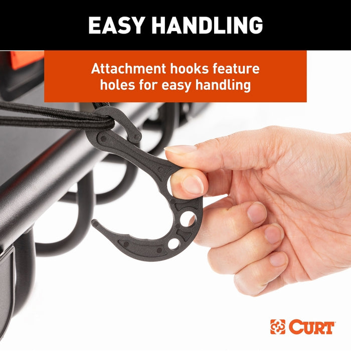 CURT 44 x 36-Inch Elastic Cargo Net with Hooks for Roof Basket Model 18218