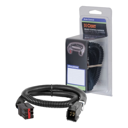 CURT Quick Plug Electric Trailer Brake Controller Wiring Harness, Fits Select Ford, Land Rover, Lincoln, Mercury Trucks and SUVs Model 51323