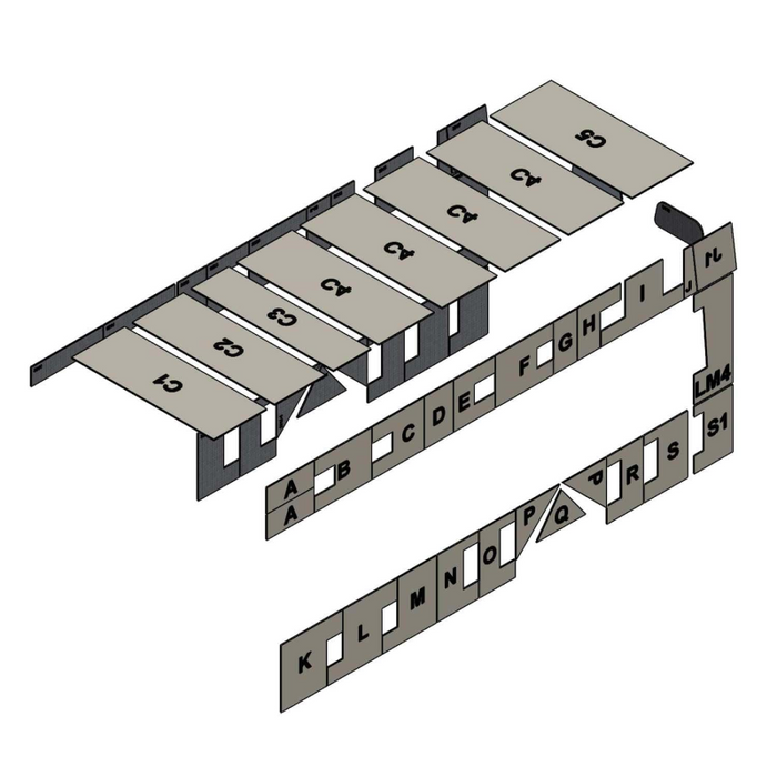 AutoPly Interior Insulation Kit for Mercedes Sprinter High Roof 170" Extended Wheelbase w/ Windows - R2 (.5") Model 3000WVX