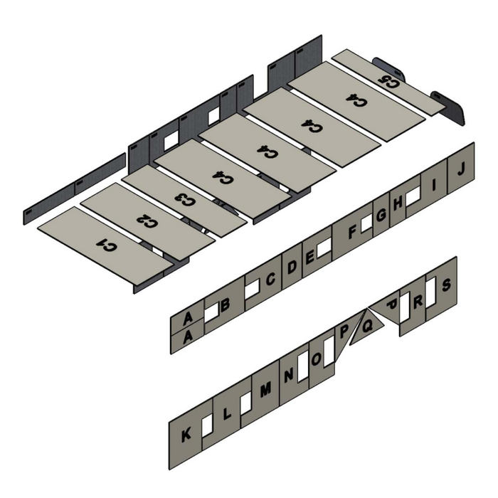AutoPly Interior Insulation Kit for Mercedes Sprinter High Roof 170" Wheelbase w/ Windows - R2 (.5") Model 3000WV