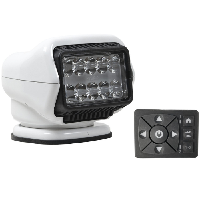 Golight Stryker Spot Light LED Hybrid Permanent Mount Hardwired Dash Mount Remote White Model 30208ST