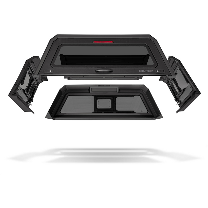 SmartCap Matte Black Truck Bed Cap EVO Sport Series w/ Horizontal Locks Model EV0304-MB