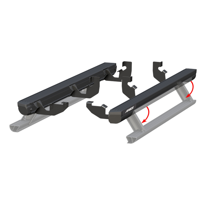 ARIES ActionTrac 69.6" Powered Running Boards, Fits Select Ford Bronco 4-Door Model 3036572