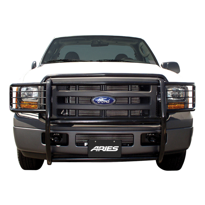 ARIES Black Steel Grille Guard, Select Ford Excursion, F-250, F-350 Super Duty Model 3045