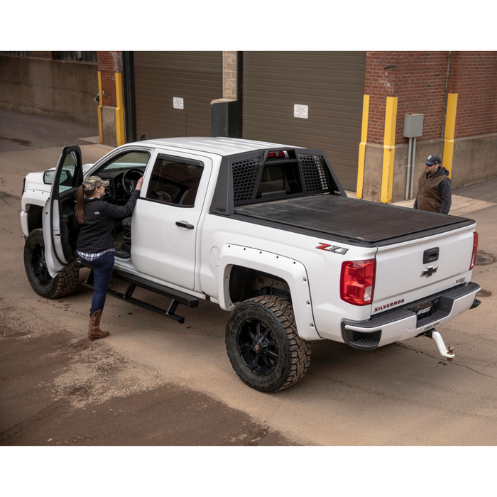 ARIES ActionTrac 83.6" Powered Running Boards, Select Silverado, Sierra, Crew Cab Model 3047902