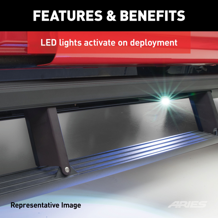 ARIES ActionTrac 83.6" Powered Electric Running Boards Model 3047904