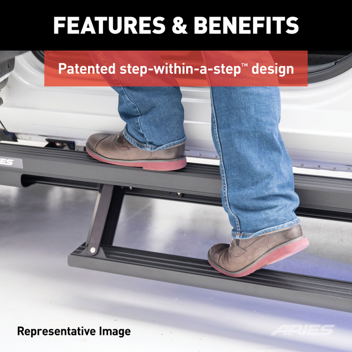 ARIES ActionTrac 87.6" Powered Electric Running Boards Model 3047960