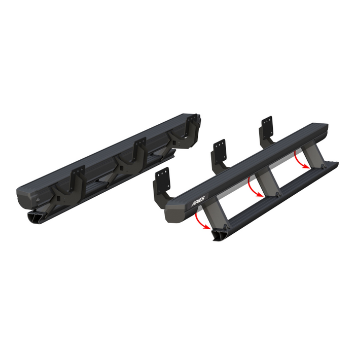 ARIES ActionTrac 87.6" Powered Running Boards, Select Ram 1500 Crew Cab Model 3048314