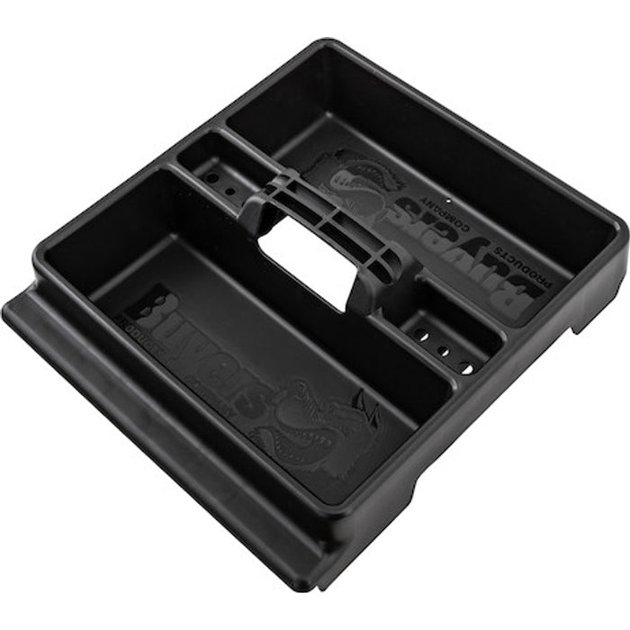 Buyers Products 18x20x71 Inch Gloss Black Diamond Tread Aluminum Crossover Truck Tool Box Model 1729435