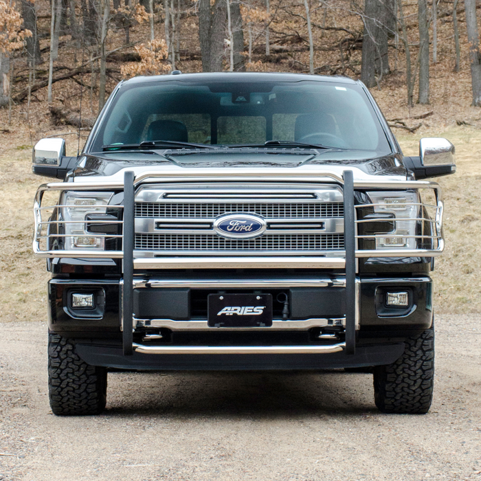 ARIES Polished Stainless Grille Guard, Select Ford F-150 Model 3066-2