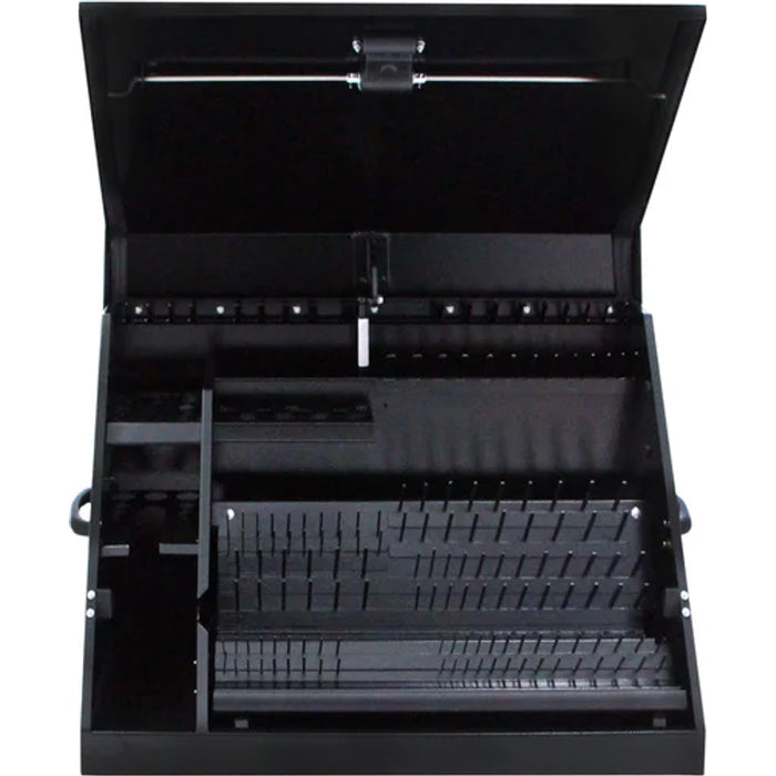 Montezuma 30 x 15 In. Steel Triangle® Toolbox Black Top Mount Toolbox DXTB30BB