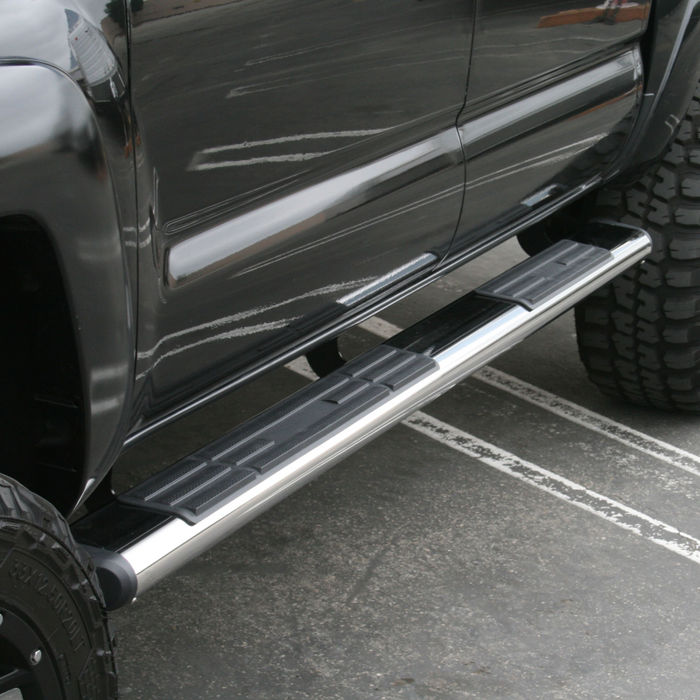 ARIES 6" x 75" Polished Stainless Oval Step Nerf Bars Model 4444037