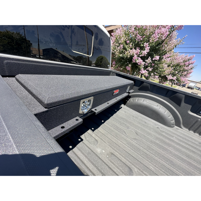 The FuelBox Tank and Tool Box Combo 40 Gallon Tonneau Cover Application Smooth Spray Liner Finish Model FTC44TMS