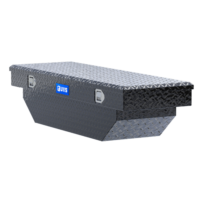 UWS 60" Angled Crossover Truck Tool Box Model TBS-60-A-BLK