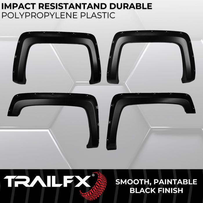 TrailFX Fender Flare Pocket Style Flare Smooth Set Of 4 Model TFC3002S