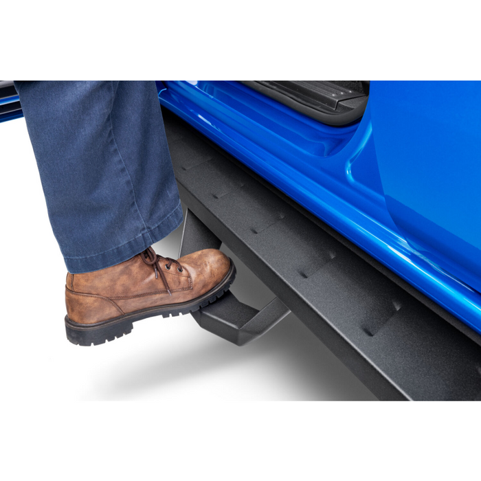 Go Rhino RB10 Running Boards with Mounting Brackets With 2 Pairs Drop Steps Kit Model 6303688020PC