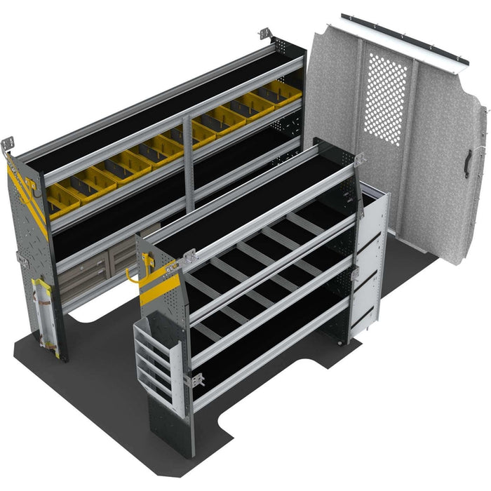 Ranger Design HVAC Van Shelving Package for Mercedes Sprinter Low Roof 144" Wheelbase Model DLS-12