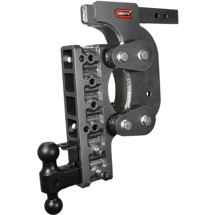 Gen-Y The BOSS TORSION-FLEX 2" Shank 17.5" Drop 1.7K TW 16K Hitch Dual-Ball Pintle Model GH-1426