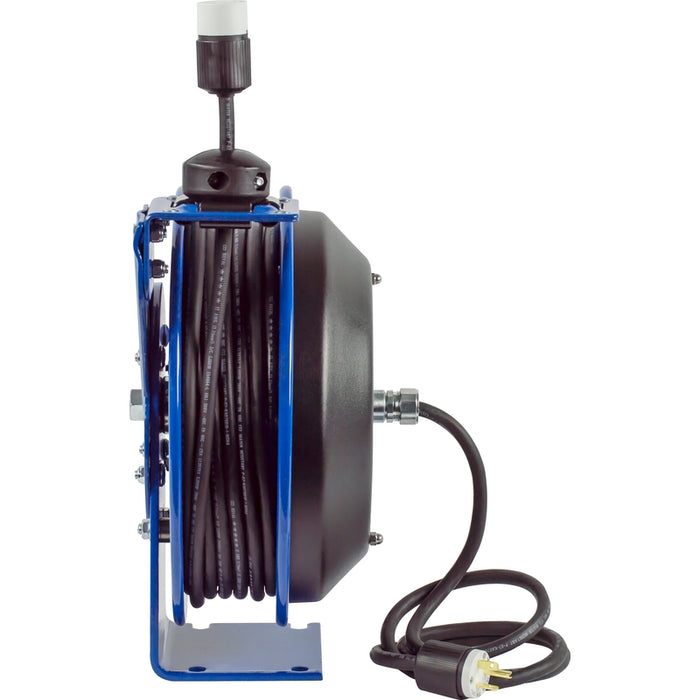 Coxreels EZ-PC Series Safety System Spring Driven Cord Reel 16 AWG x 50 ft. Single Receptacle - 600V 25 Amp - Cord Included Model EZ-PC13-5016-A