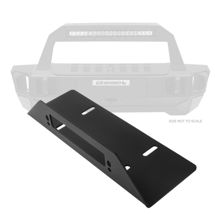 Go Rhino Rockline Bumper Fairlead Mount Plate For Jeep & Bronco Model 332000T