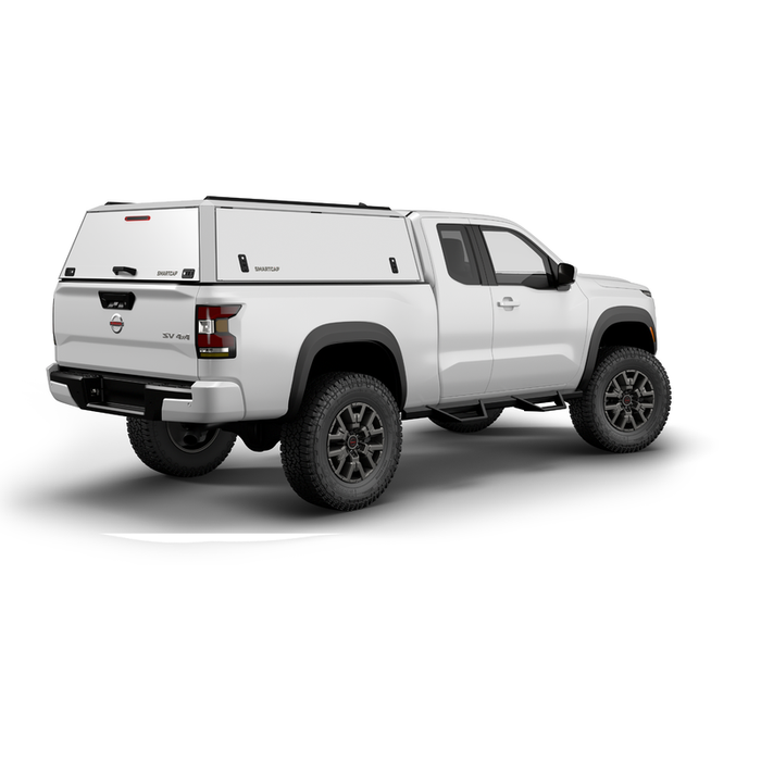 SmartCap OEM White Truck Bed Cap EDGE Defender Series w/ Vertical Locks Model ED0931-WN