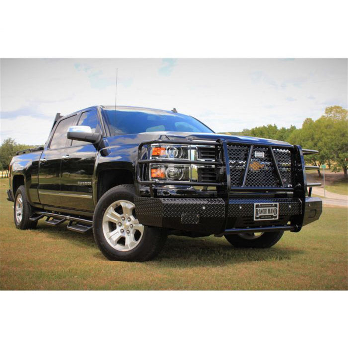 Ranch Hand Summit Series Front Bumper W/ Grille Guard Fits Select 14-15 Chevrolet Silverado 1500 Model FSC14HBL1