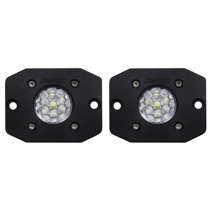 Rigid Industries Ignite Back-Up Kit, Diffused Lens, Flush Mount, Black Housing, Pair Model 20641