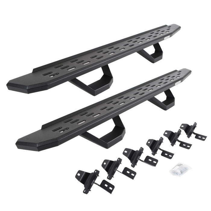 Go Rhino RB30 Running Boards with Mounting Brackets With 2 Pairs Drop Steps Kit Model 6965067320PC