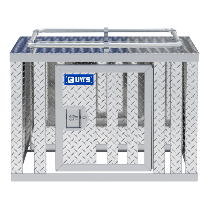UWS Bright Aluminum 36" x 36" Single-Door Dog Box Model DB-3636