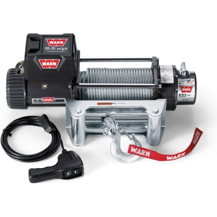 Warn 9.5XP Winch, Pull Capacity 9,500 lb, 100 Feet Steel Rope Model 68500
