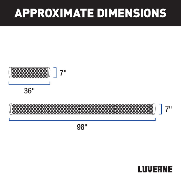 Luverne Grip Step Black Aluminum 100-Inch, 36-Inch Van Running Boards, Select Ford E-Transit Model 415100-401744