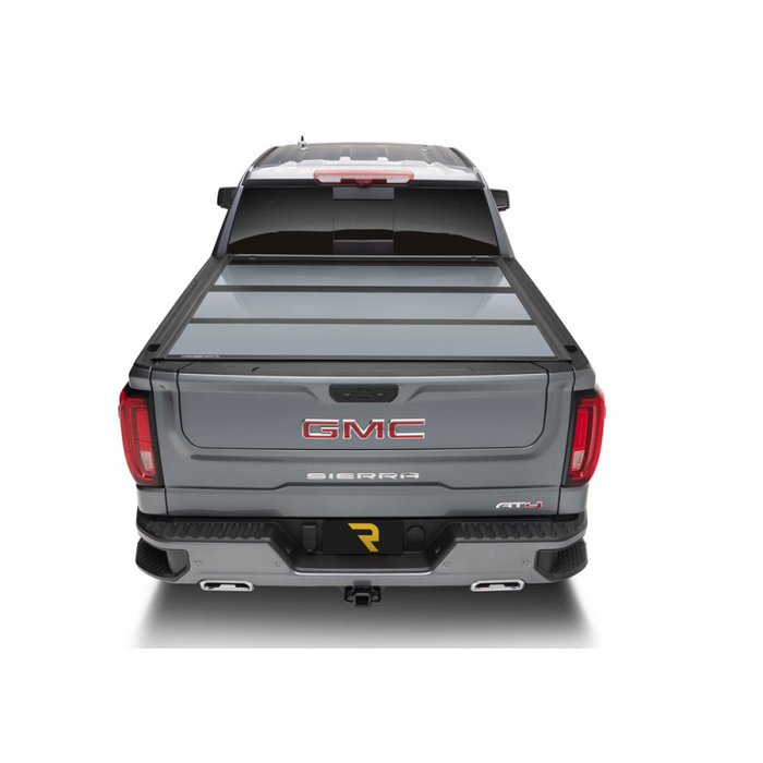 UnderCover Fusion Hard Folding 2019 (New Body Style)-2025 Chevy Silverado/GMC Sierra 1500 6' 7" Bed with or without MultiPro Tailgate - Paint Code 41 Black Model AR12023L-41