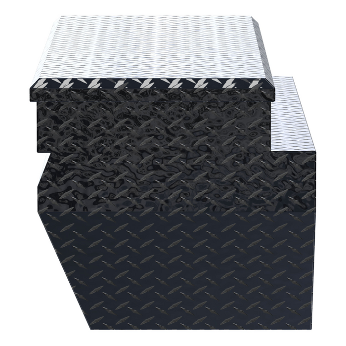 UWS Gloss Black Aluminum 55" Wedged Angled Utility Chest Box Model TBC-55-WN-BLK