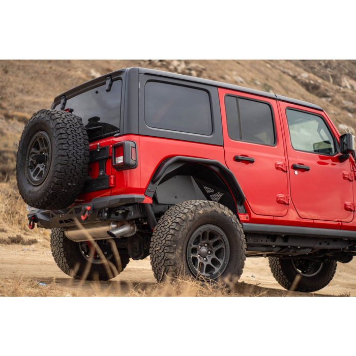 DV8 Offroad 2018-2024 Jeep Wrangler JL JLU Rear Inner Fenders Model INFEND-06RB