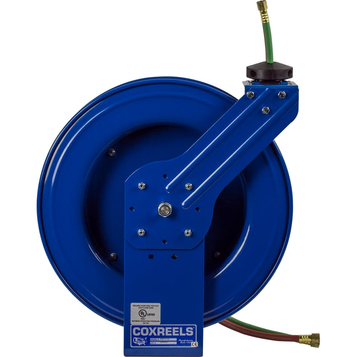 Coxreels SHW Series Spring Driven Welding Hose Reel 1/4 in. x 50 ft. - Hose Included 200 PSI T-Grade Model SHWT-N-150