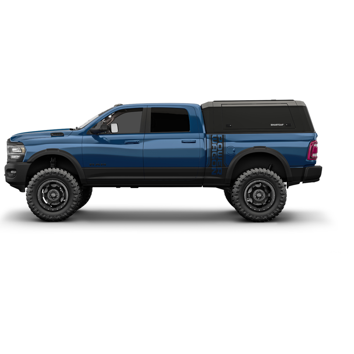 SmartCap Matte Black Truck Bed Cap EVOa Adventure Series w/ Vertical Locks Model EA1005-MB