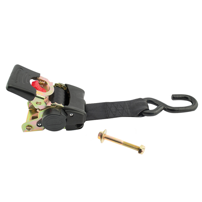 Erickson Manufacturing 2 Pack 2 In X 5.5Ft 4000Lb Bolt On Retractable Transom Ratchet Strap Black Model 34423