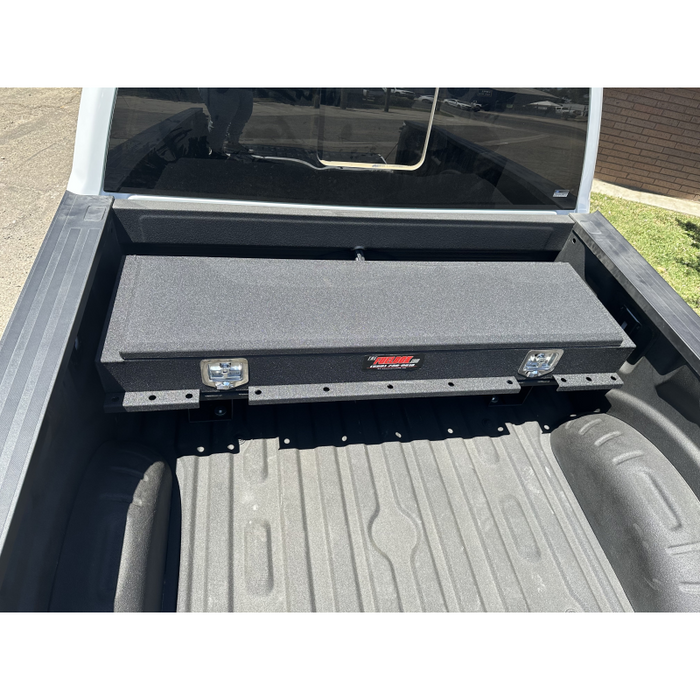 The FuelBox Tank and Tool Box Combo 40 Gallon Tonneau Cover Application Smooth Spray Liner Finish Model FTC44TMS
