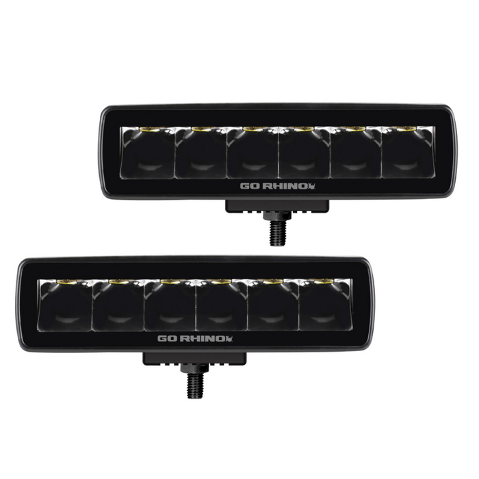 Go Rhino Xplor Blackout Series Sixline LED Spot Lights Model 750300621SBS