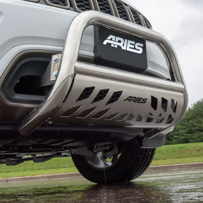 ARIES 3" Polished Stainless Bull Bar, Select Toyota Tacoma Model 35-2010