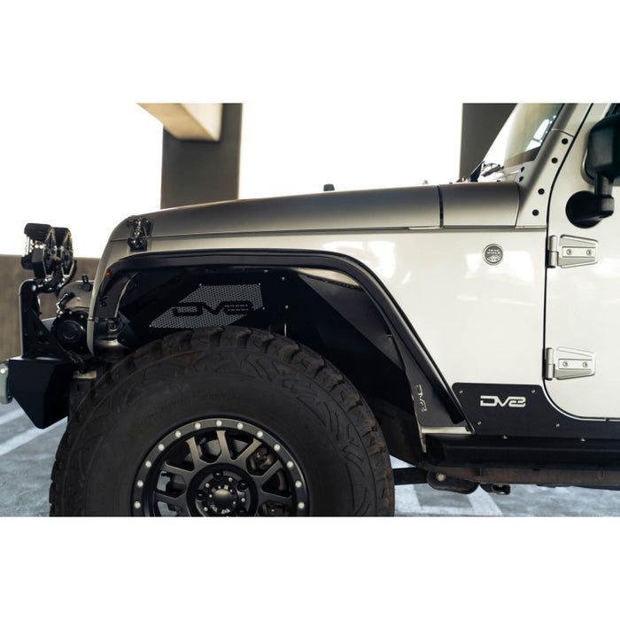 DV8 Offroad 2007-2018 Jeep Wrangler JK JKU Slim Fender Flares Model FDJK-07