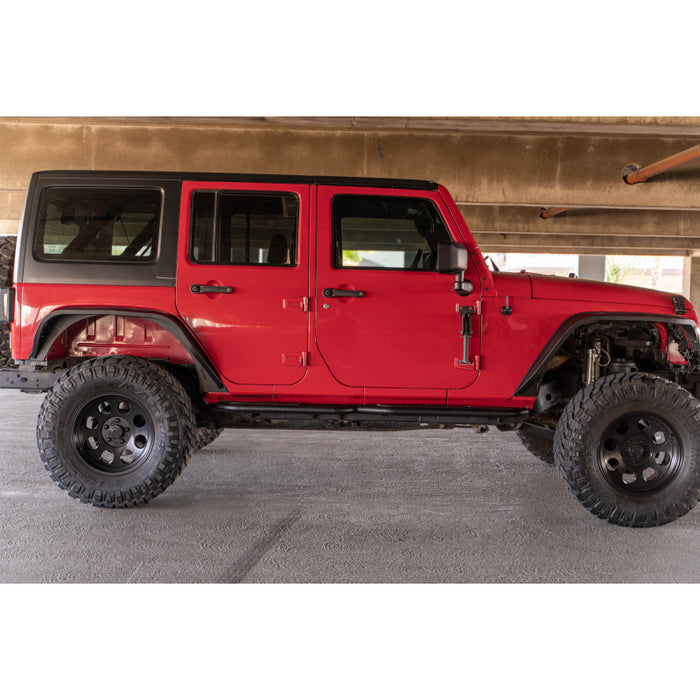 DV8 Offroad 4-Door OE Plus Running Boards Model SRJK-08