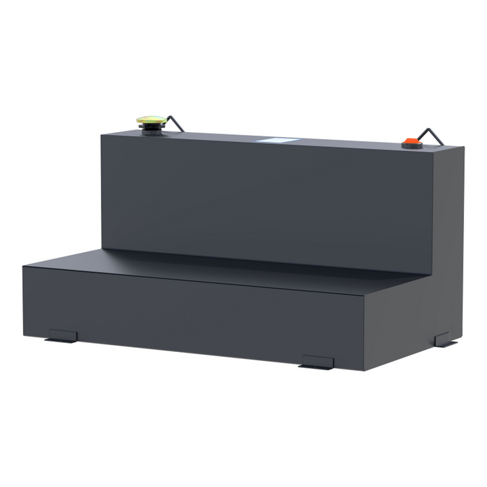 UWS Matte Black 75-Gallon L-Shape Steel Transfer Tank Model ST-75-L-MB
